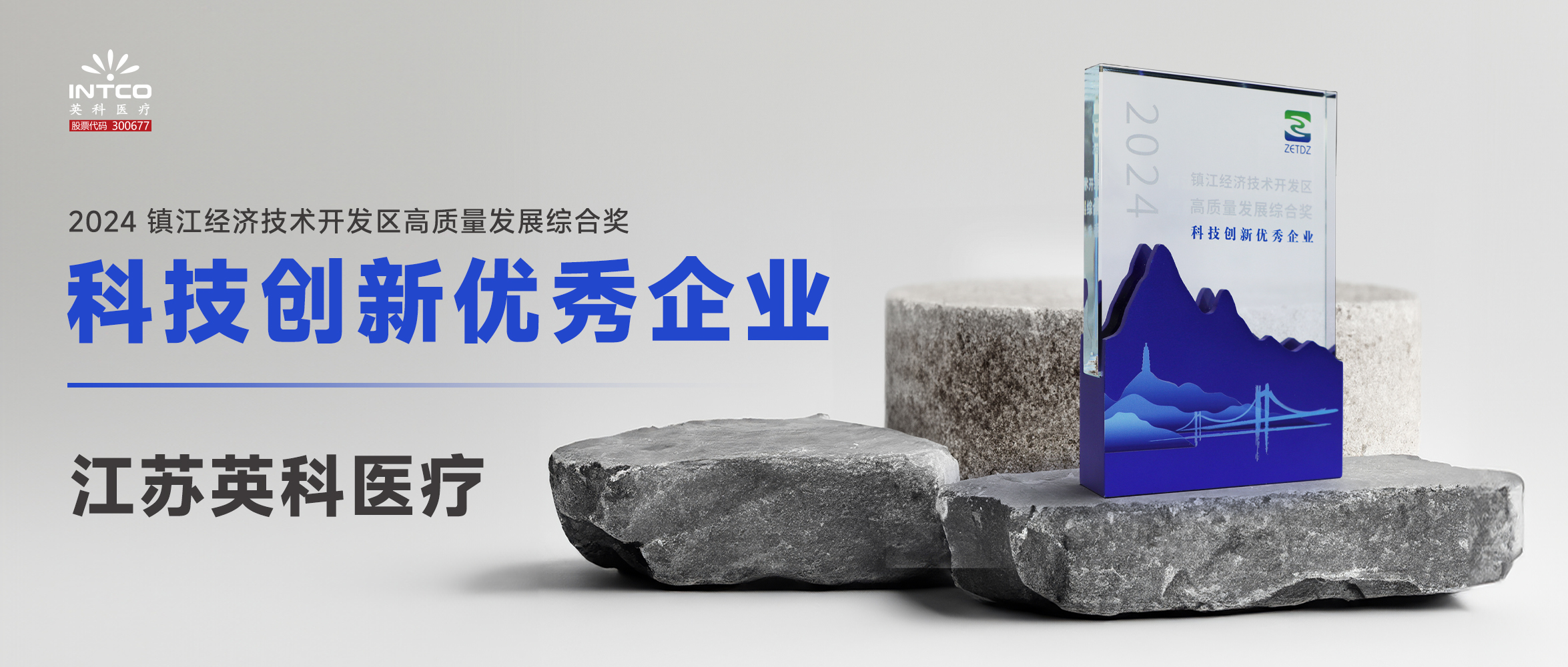 江蘇英科醫(yī)療榮膺鎮(zhèn)江經(jīng)濟(jì)技術(shù)開發(fā)區(qū)“高質(zhì)量發(fā)展綜合獎-科技創(chuàng)新優(yōu)秀企業(yè)”